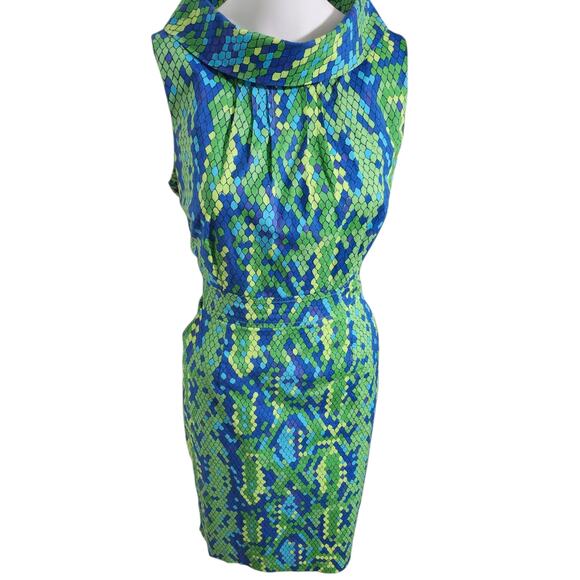 Lilly Pulitzer Lulu Dress Show Me Some Skin Prep Green Snakeskin Print Size 6 - Picture 10 of 12